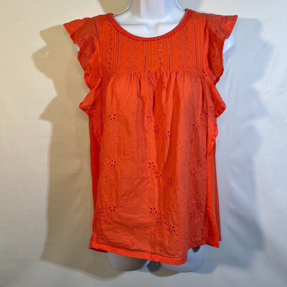 Coral hem & thread summer shirt Sixe large